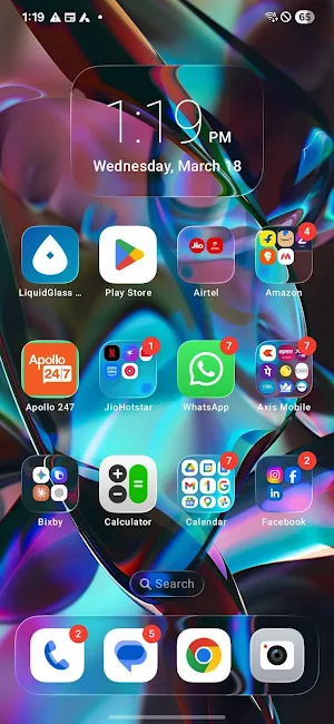 Liquid Glass - IOS 26 Launcher Screenshot 0