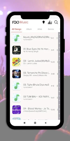 Rao Music Player Screenshot 0