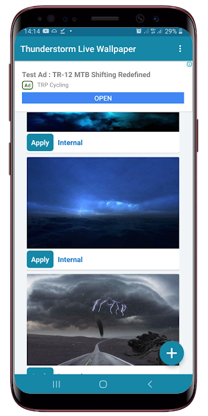 Thunderstorm Live Wallpaper Screenshot 0