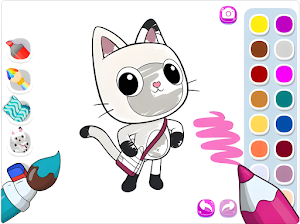 Gaby's Coloring Dollhouse Game Screenshot 3