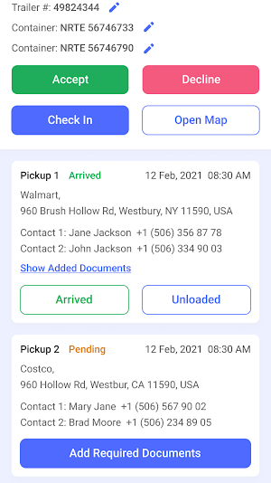 Amous Carrier Tracking Screenshot 1
