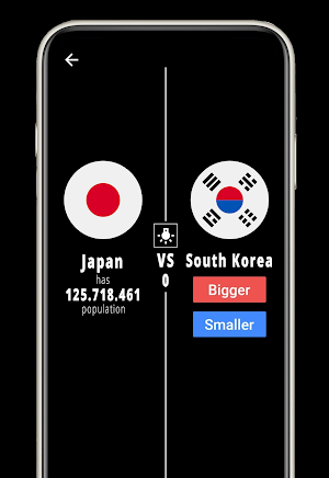 Higher or Lower : Population Screenshot 2