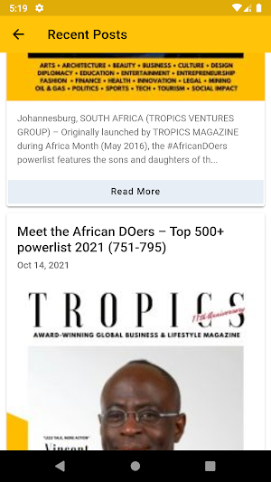 Tropics Magazine Screenshot 3