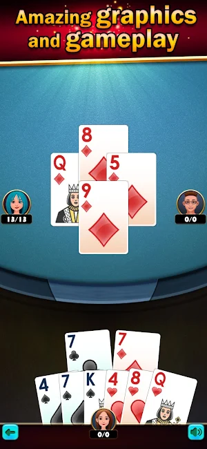 Hearts Classic Card Offline Screenshot 1