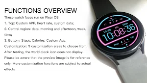 Pink Blue Bright For Wear OS Screenshot 2