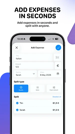 Splitz: Split Bills & Expenses Screenshot 2