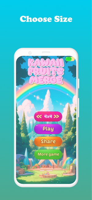 Kawaii Fruits Merge Screenshot 1