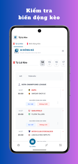 AI Bóng Đá Screenshot 1