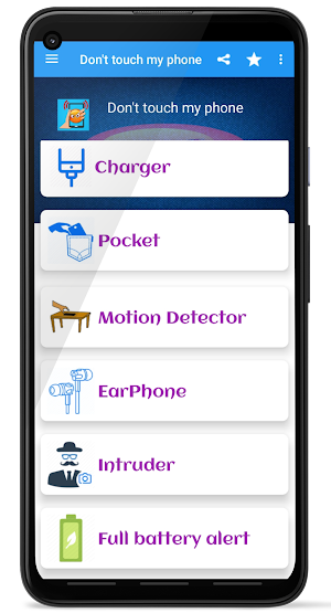 Don't Touch My Phone - smart security alarm Screenshot 0
