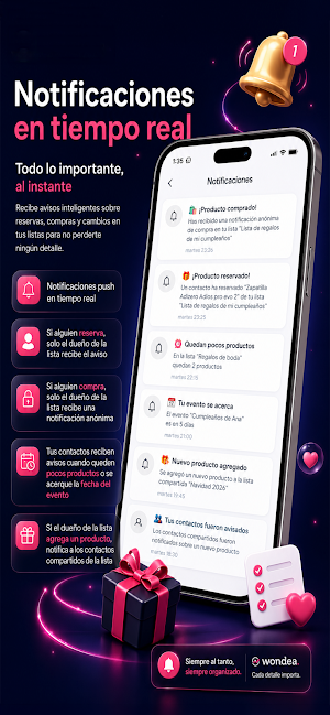 Wondea - Tus listas de regalos Screenshot 3