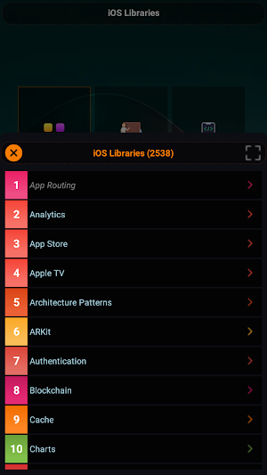 iOS Libraries Screenshot 1