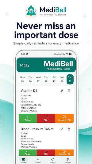MediBell: Pill Reminder Screenshot 0