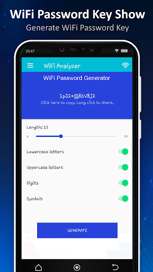 Wifi password key show Screenshot 1