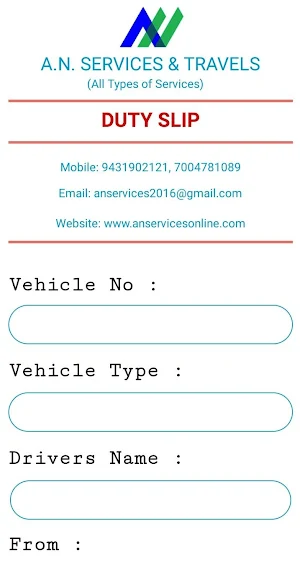A.N Services & Travels Screenshot 1
