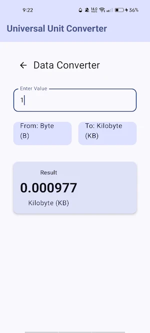 Universal Unit Converter Screenshot 3
