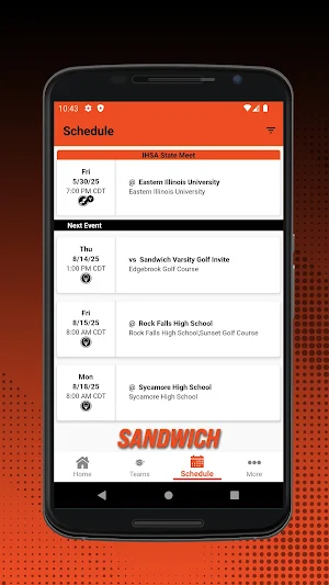 SHS Sports Screenshot 1