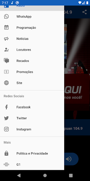FM Central de Capuan 104.9 Screenshot 2