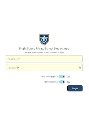 Bright Future Private School Student App Screenshot 0