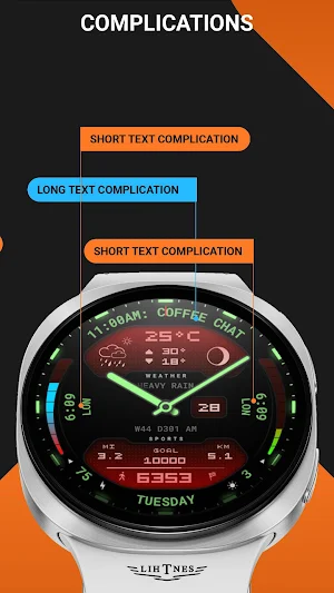 Futuristic Watch Face 131 Screenshot 3