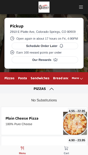 Fargo's Pizza Screenshot 1