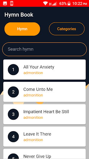 Hymn book Screenshot 0