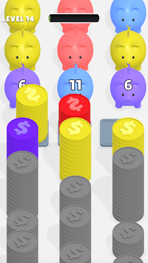 Fill the Piggy Bank Puzzle Screenshot 2
