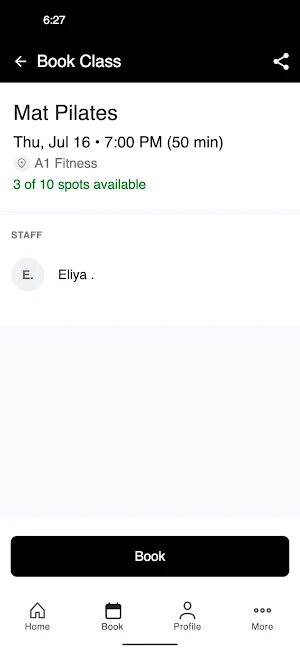 A1 Fitness App Screenshot 2