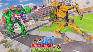 Multi Robot Transform Jet Game Tank Robot Games Screenshot 2
