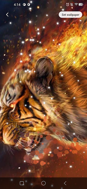 Fiery Tiger Live wallpaper Screenshot 3