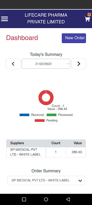 Lifecare Retailer Screenshot 1
