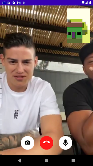 James Rodriguez Video Call Screenshot 1