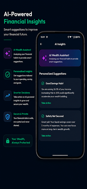 Wealth Tracker: Expense & AI Screenshot 1