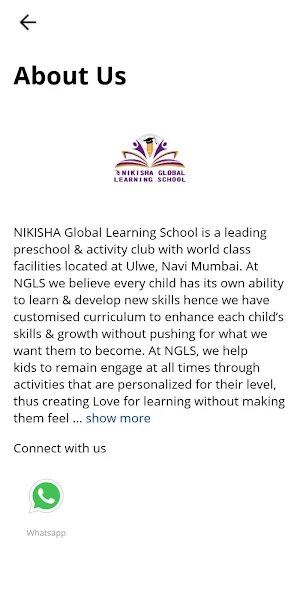 Nikisha Global Learning School Screenshot 2