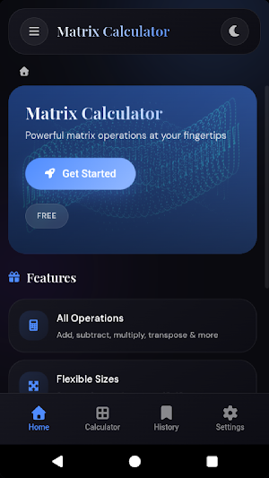 Matrix Calculator Screenshot 0
