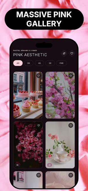 Pink Aesthetic Wallpapers 4K Screenshot 1