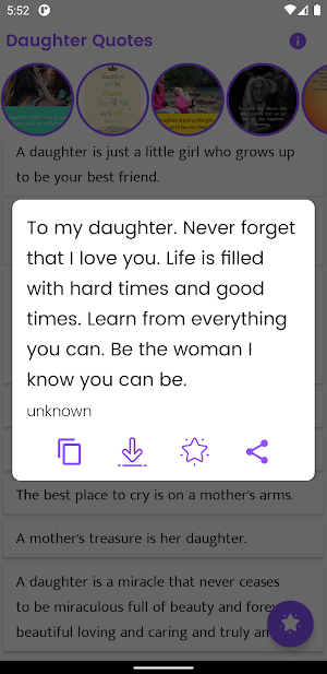 Daughter Quotes and Sayings Screenshot 1