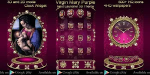 Virgin Mary Purple Go Locker theme Screenshot 3