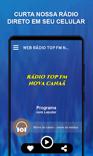 WEB RÁDIO TOP FM NOVA CANAÃ Screenshot 0