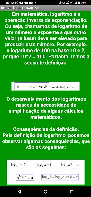 Aprenda logaritmos Screenshot 1