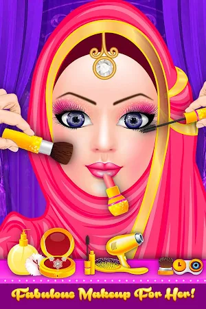 Hijab Doll Fashion Salon Dress Up Game Screenshot 2