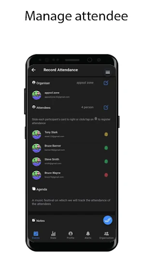 Attendex - Attendance Tracker, Event Organizer Screenshot 2