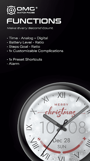 White Christmas - Watch Face Screenshot 3