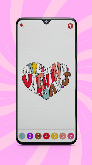Valentines Love Color Book Screenshot 2