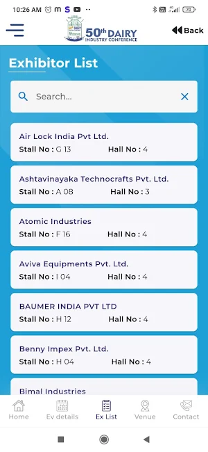 50th Dairy Industry Conference Screenshot 1