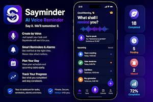 Sayminder: AI Voice Reminder Screenshot 1