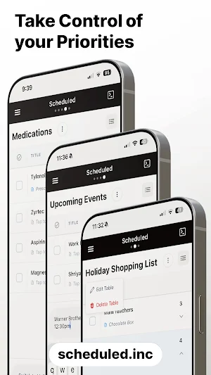 Scheduled : Organize your Life Screenshot 2