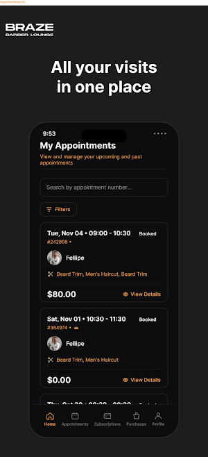 Braze Barber Lounge Screenshot 2
