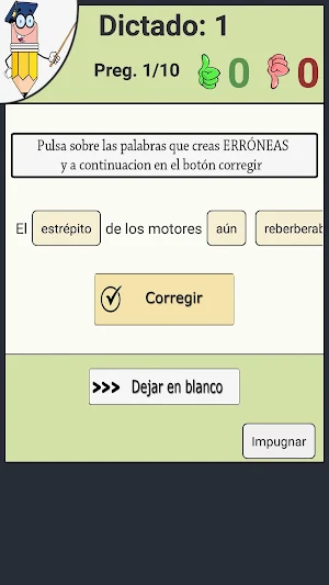 Aprende Ortografía con Tests Screenshot 3
