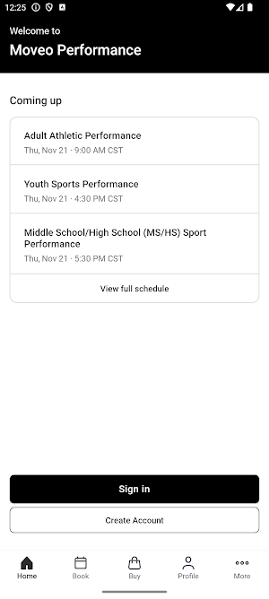 Moveo Performance Screenshot 1