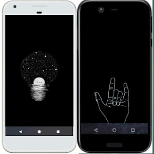 HD Black Wallpaper Screenshot 2